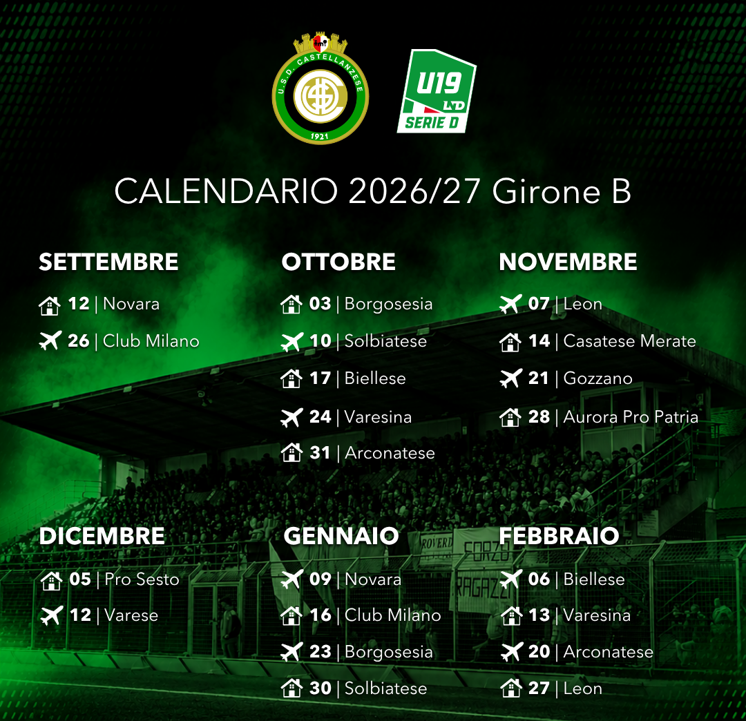 Juniores Nazionale, ufficializzato il calendario